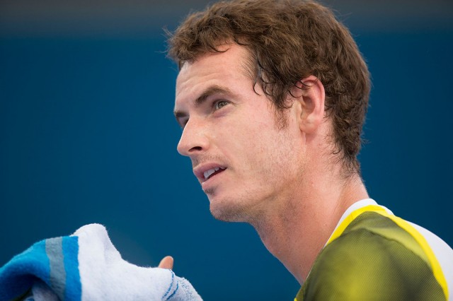 Andy MURRAY (GBR) portrait during his win against Grigor DIMITROV (BUL) in the mens singles final. Brisbane International Tennis Championship. Queensland Tennis Center, Tennyson, Brisbane, Queensland, Australia. 06/01/2013. Photo By Lucas Wroe