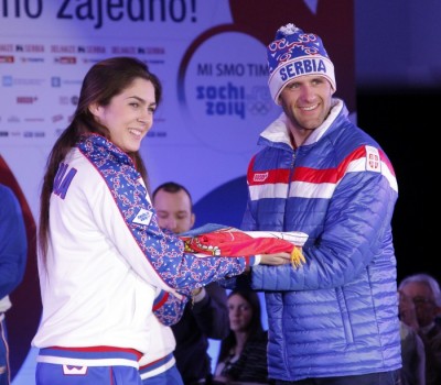 Predstavljen olimpijski tim za Soči, Mandićeva predala zastavu Petroviću (FOTO)