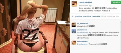 Sandra Partizan u svom stilu proslavila pobedu (FOTO)