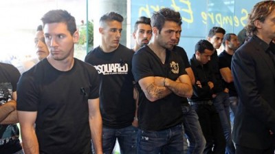 Poslednji pozdrav bivšem šefu od fudbalera Barselone (FOTO) (VIDEO)