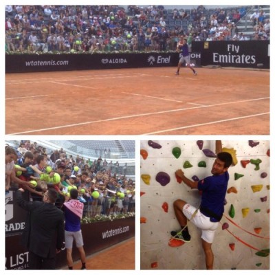 Sjajan doček za Novaka u Rimu (FOTO)