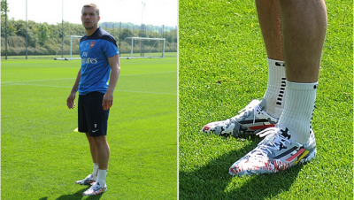 Podolski na kopačkama pružio podršku Šumaheru (FOTO)