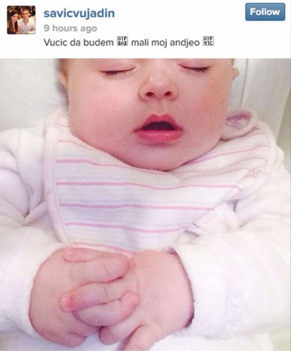 Vujadin zna na koga mu liči kćerkica (FOTO)