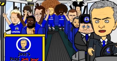 Autobus u crtaću: Murinjo za volanom, komičan prikaz Čelsija (VIDEO)