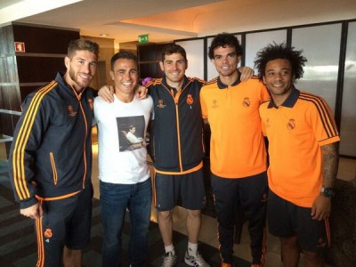 Ko je posetio igrače Reala pred finale?