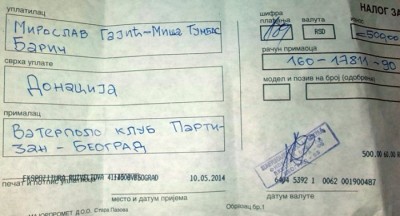 Grobari pomažu VK Partizan, donaciju uplatio i Miša Tumbas