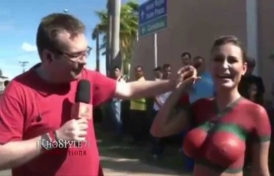 Prsata Brazilka navija za Portugaliju (VIDEO)