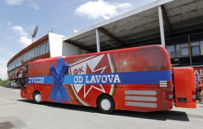 Zvezdi od Lavova: Crveno-beli isprobali novi bus sa Lalatovićem na kormilu (FOTO)