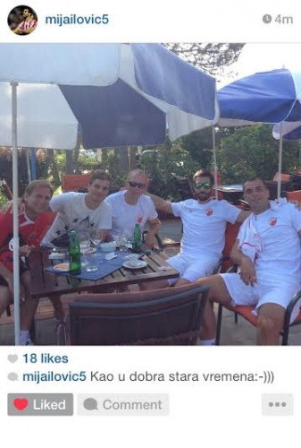 ‘Kao u dobra stara vremena’ – Pečnik posetio bivše saigrače (FOTO)