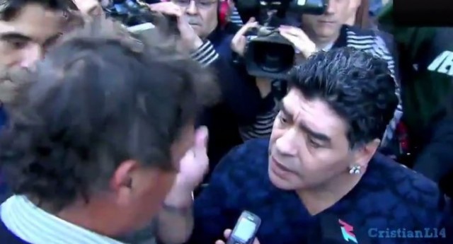 Maradona i novinar