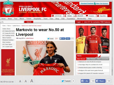 Markec nastavlja praksu: Partizan, Benfika, Liverpul – No.50