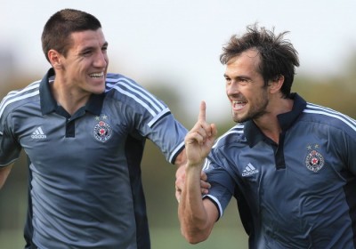 PARTIZAN SE PROŠETAO BANJICOM: Crno-beli poker protiv Rada (VIDEO)