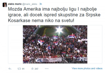 ALEKS MARIĆ: Doček ispred Skupštine nema niko na svetu!