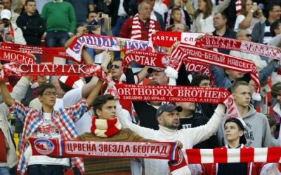 RUSI PAMTE: Navijači moskovskog Spartaka obeležili 16 godina od početka bombardovanja Srbije (FOTO)