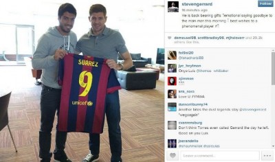 Suarez skoknuo do Džerarda u novom dresu (FOTO)