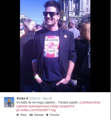 BEZ KOMENTARA: Zvezdin ‘Delija’ na paradi ponosa!