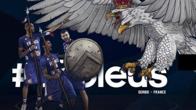 KAKVA SLIKA: Pogledajte kako Francuzi najavljuju meč sa Srbijom (FOTO)