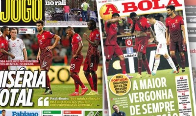 PORTUGALSKI MEDIJI: Skandal, Sramota