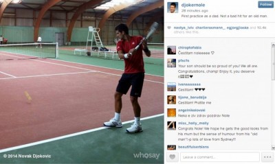 PROFESIONALAC: Novak već trenira, prvi put sa ‘titulom’ oca