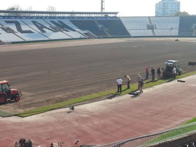 NOVO RUHO: Bliži se kraj radova na stadionu u Humskoj (FOTO)