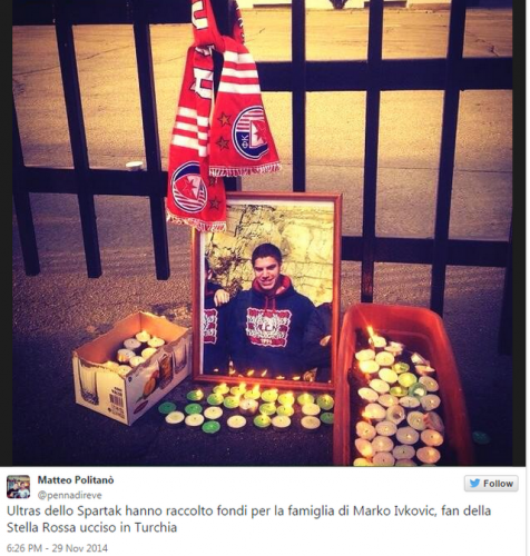 GEST VREDAN POŠTOVANJA: Navijači Spartaka skupljali pomoć za porodicu Ivković (FOTO)