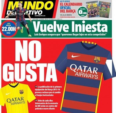 TRADICIONALISTI: Katalonci ne žele novi dizajn dresa