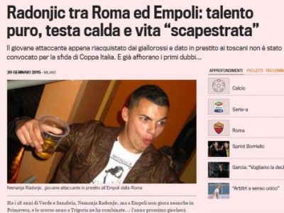 EKSKLUZIVNO RADONJIĆ ZA HOTSPORT: Začuđen sam zbog svih tekstova, u životu se nisam napio