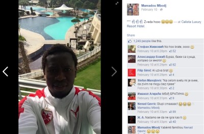 NOVA KOMEDIJA U ZVEZDI! Gavrić: Glupi crnac! Mbođ: ‘yebemti familliou’! (FOTO)