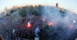 SVETSKI MEDIJI: Heroji dočekani u Beogradu (FOTO)