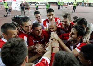 UPOZNAO BEOGRAD NOĆU: Grujić i Ristić izveli novog Zvezdinog stranca u provod (FOTO)