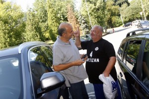 DULE OSTANI! Miša Tumbas dočekao Vujoševića, ovaj mu predložio drugi slogan