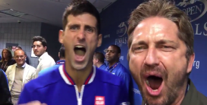 HIT: Đoković sa Džerardom Batlerom proslavio pobedu uz čuveni usklik! (VIDEO)