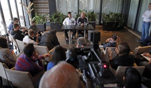 Druženje Novaka Đokovića i Borisa Bekera sa novinarima