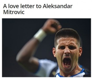 NEVIĐENO: Aleksandar Mitrović dobio ‘fudbalsko’ ljubavno pismo od navijača! (FOTO)