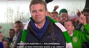 I TO JE FUDBAL: Navijači Irske videli bosanskog reportera i slavili sa njim u ‘uživo’ prenosu (VIDEO)