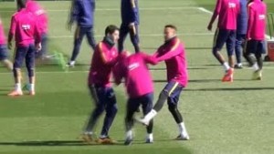 Bilo je zabavno na treningu Barselone