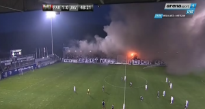 SUKOB: Navijači Partizana se pre utakmice tukli između sebe(VIDEO)