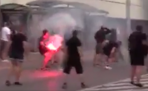 EVROPA NE MIRUJE: Ozbiljna makljaža u Slovačkoj, navijači Olimpije zavodili red! (VIDEO)