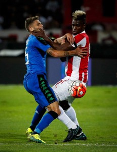 NEPOSREDNO POSLE MEČA: Najbolji igrač Sasuola sa majicom Partizana ‘proslavio’ eliminaciju Zvezde (FOTO)