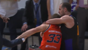TUČA U DUELU DVA PARTIZANOVCA: Sa jedne strane Nejt Džavai, sa druge Aleks Marić… (VIDEO)