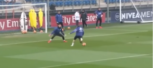 RONALDO SE POIGRAO NA TRENINGU: Prvo je fenomenalno iskoristio asistenciju Kejlora Navasa, a onda izvrteo protivničkog golmana (VIDEO)