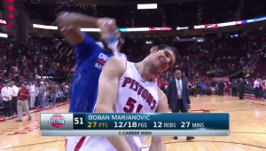 SLAVLJE U NBA STILU: Marjanović dominirao u Hjustonu, pa ga je Dramond ovako ‘počastio’ (VIDEO)