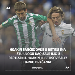 Darko Brašanac o ulozi Hoakina Sančeza u Betisu
