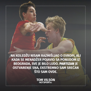 Izjava Toma Vilsona o dolasku u Partizan
