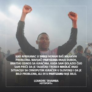 Leandre Tavamba o utiscima iz Partizana