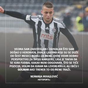 Nemanja Mihajlović po dolasku u Herenven