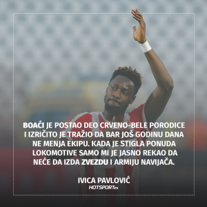 Menadžer Ivica Pavlović o ostanku Boaćija u Zvezdi