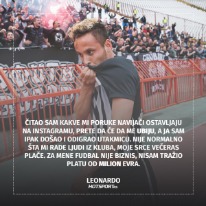 Leonardo o trenutnoj situaciji u Partizanu