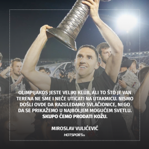 Miroslav Vulićević pred revanš sa Olimpijakosom