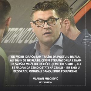 Vladan Milojević pred revanš sa Spartom